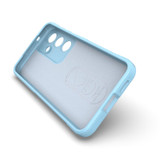 For Samsung Galaxy S25 Case - Wavy Shield, Durable TPU + Flannel Protective Cover, Grey | iCoverLover Australia