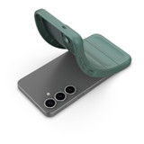 For Samsung Galaxy S25 Case - Wavy Shield, Durable TPU + Flannel Protective Cover, Light Blue | iCoverLover Australia