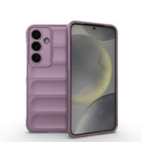 For Samsung Galaxy S25 Case - Wavy Shield, Durable TPU + Flannel Protective Cover, Purple | iCoverLover Australia