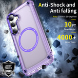 For Samsung Galaxy S25+ Plus Case - MagSafe compatible, Shock-Absorbent Protective Cover, Clear Purple | iCoverLover Australia