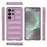 For Samsung Galaxy S25 Ultra Case - Wavy Shield, Durable TPU + Flannel Protective Cover, Purple | iCoverLover Australia