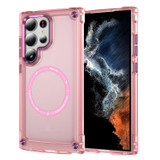 For Samsung Galaxy S25 Ultra Case - MagSafe compatible, Shock-Absorbent Protective Cover, Clear Pink | iCoverLover Australia