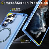For Samsung Galaxy S25 Ultra Case - MagSafe compatible, Shock-Absorbent Protective Cover, Clear Blue | iCoverLover Australia