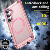 For Samsung Galaxy S25+ Plus Case - MagSafe compatible, Shock-Absorbent Protective Cover, Clear Pink | iCoverLover Australia