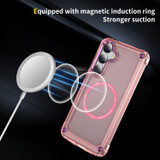 For Samsung Galaxy S25+ Plus Case - MagSafe compatible, Shock-Absorbent Protective Cover, Clear Pink | iCoverLover Australia