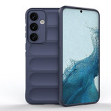 For Samsung Galaxy S24+ Plus Case - Wavy Shield, Durable TPU + Flannel Protective Cover, Dark Blue | iCoverLover Australia