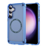 For Samsung Galaxy S24+ Plus Case - MagSafe compatible, Shock-Absorbent Protective Cover, Clear Blue | iCoverLover Australia