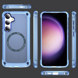 For Samsung Galaxy S24+ Plus Case - MagSafe compatible, Shock-Absorbent Protective Cover, Clear Blue | iCoverLover Australia