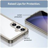 For Samsung Galaxy S24+ Plus Case - Durable Acrylic + TPU, Scratch-Resistant, Easy-Access, Clear Grey | iCoverLover Australia