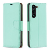 For Samsung Galaxy S24+ Plus Case - Lychee Folio Wallet PU Leather Cover, Kickstand, Green | iCoverLover Australia