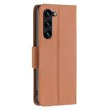 For Samsung Galaxy S24+ Plus Case - Lychee Folio Wallet PU Leather Cover, Kickstand, Brown | iCoverLover Australia