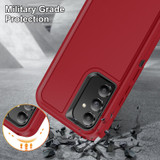 For Samsung Galaxy S24+ Plus 5G Case, 3-Layer Shock-Absorbent Protective Cover, Red + Plus Black | iCoverLover Australia