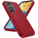 For Samsung Galaxy S24 5G Case, 3-Layer Shock-Absorbent Protective Cover, Red + Black | iCoverLover Australia