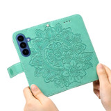 For Samsung Galaxy S26 Case - Embossed Flower Wallet Cover