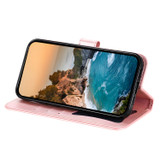 For Samsung Galaxy S26 Case - Embossed Flower Wallet Cover