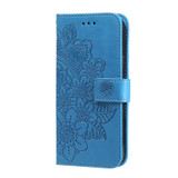 For Samsung Galaxy S26+ Plus Case - Embossed Flower Wallet Cover