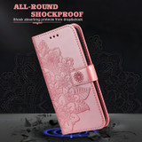 For Samsung Galaxy S26+ Plus Case - Embossed Flower Wallet Cover