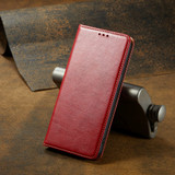 Samsung Galaxy S26+ Red Leather Wallet Folio Case