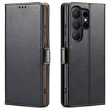 Samsung Galaxy S26 Ultra Black Leather Wallet Case