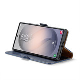 Samsung Galaxy S26 Ultra Blue Leather Flip Case