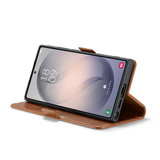 Samsung Galaxy S26 Ultra Brown Leather Wallet Cover