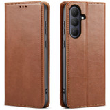 Samsung Galaxy S26 Brown Leather Wallet Cover