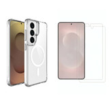 Samsung Galaxy S26+ Case with MagSafe + 2x Glass Protectors – Clear | iCoverLover