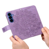 For Samsung Galaxy S26 Case - Embossed Flower Wallet Cover