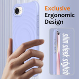 For iPhone 17e Compatible with MagSafe Case – Wave Texture, Soft Silicone Grip & Full Protection, Purple | iCoverLover.com.au