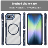 For iPhone 17e Compatible with MagSafe Case – Sleek Carbon Fiber Design for Secure Grip & Protection, Blue | iCoverLover.com.au
