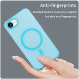 For iPhone 17e Compatible with MagSafe Case – Frosted Translucent, Full Coverage & Drop Protection, Blue | iCoverLover.com.au