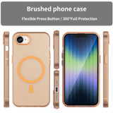For iPhone 17e Compatible with MagSafe Case – Frosted Translucent, Full Coverage & Drop Protection, Orange | iCoverLover.com.au
