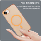 For iPhone 17e Compatible with MagSafe Case – Frosted Translucent, Full Coverage & Drop Protection, Orange | iCoverLover.com.au