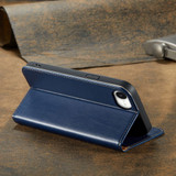 iPhone 17e Leather Flip Wallet Case – Blue | Premium Folio Design