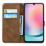 For Samsung Galaxy A57 5G Case | Retro Embossed Butterfly PU Leather Wallet Cover, Brown | iCoverLover Australia