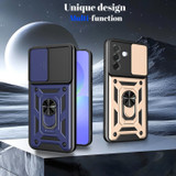 For Samsung Galaxy A57 5G Case | Sliding Camera Cover & Magnetic Ring Stand, Black | iCoverLover Australia