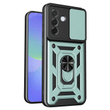 For Samsung Galaxy A57 5G Case | Sliding Camera Cover & Magnetic Ring Stand, Green | iCoverLover Australia