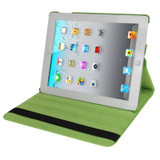 Green Rotatable Leather Smart Function iPad 2 / iPad 3 / iPad 4 Case | Leather iPad 2, 3, 4 Cases | Smart iPad 2, 3, 4 Covers | iCoverLover