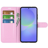 For Samsung Galaxy A37 5G Case | Lychee Texture PU Leather Wallet Cover, Pink | iCoverLover Australia