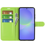 For Samsung Galaxy A37 5G Case | Lychee Texture PU Leather Wallet Cover, Green | iCoverLover Australia