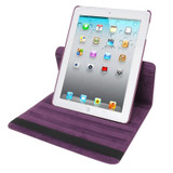 Purple Rotatable Leather Smart Function iPad 2 / iPad 3 / iPad 4 Case | Leather iPad 2, 3, 4 Cases | Smart iPad 2, 3, 4 Covers | iCoverLover