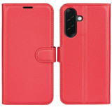 For Samsung Galaxy A37 5G Case | Lychee Texture PU Leather Wallet Cover, Red | iCoverLover Australia