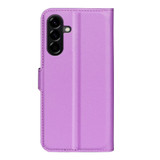 For Samsung Galaxy A57 5G Case | Litchi Texture PU Leather Wallet Cover, Purple | iCoverLover Australia