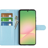 For Samsung Galaxy A57 5G Case | Litchi Texture PU Leather Wallet Cover, Blue | iCoverLover Australia