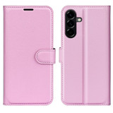 For Samsung Galaxy A57 5G Case | Litchi Texture PU Leather Wallet Cover, Pink | iCoverLover Australia