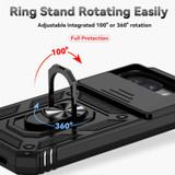 For Google Pixel 10a 5G Case | Sliding Camera Cover & Ring Kickstand, Black | iCoverLover Australia