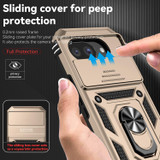 For Google Pixel 10a 5G Case | Sliding Camera Cover & Ring Kickstand, Gold | iCoverLover Australia