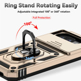 For Google Pixel 10a 5G Case | Sliding Camera Cover & Ring Kickstand, Gold | iCoverLover Australia