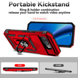 For Google Pixel 10a 5G Case | Sliding Camera Cover & Ring Kickstand, Red | iCoverLover Australia