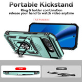 For Google Pixel 10a 5G Case | Sliding Camera Cover & Ring Kickstand, Green | iCoverLover Australia
